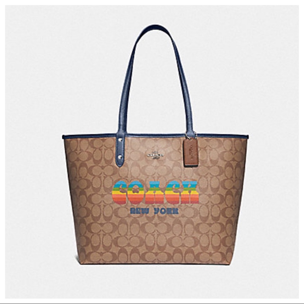 Chic coach reversible tote bag - Picture 3 of 7